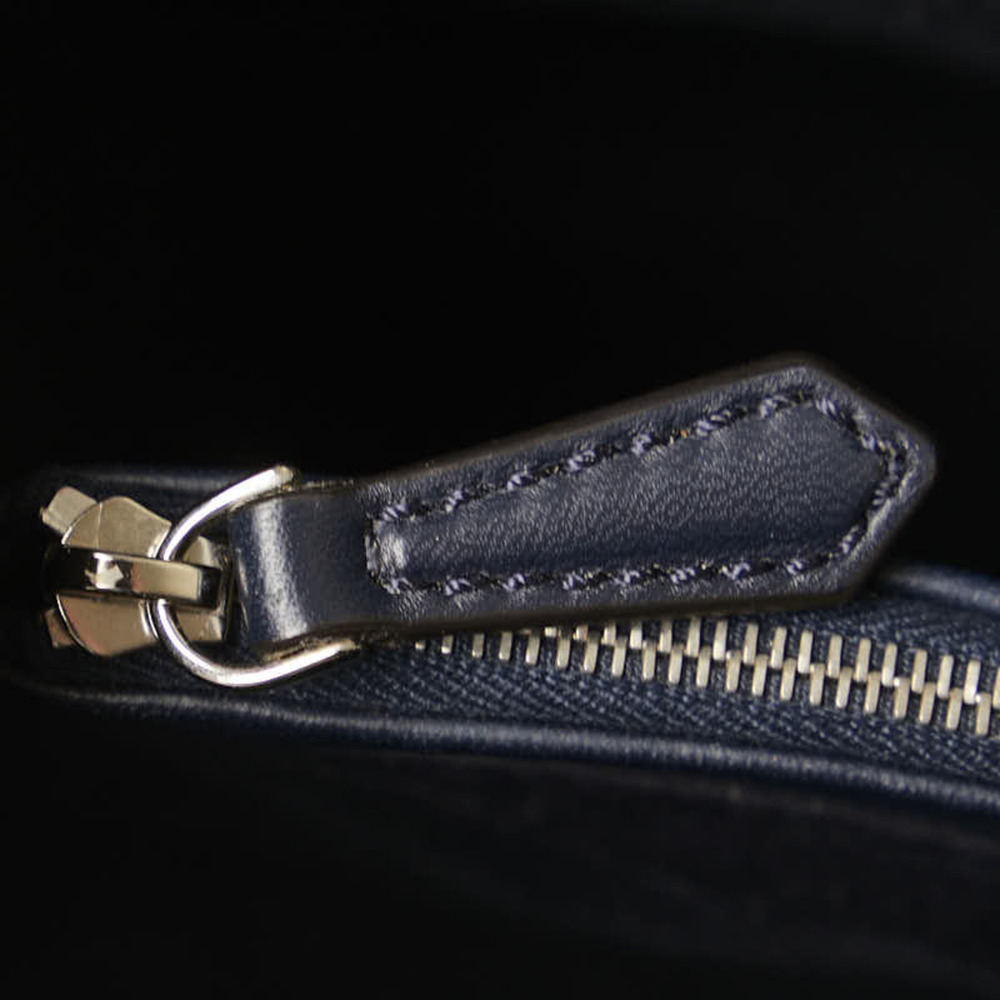 FENDI Navy Leather Shoulder Bag - Picture 9 of 12
